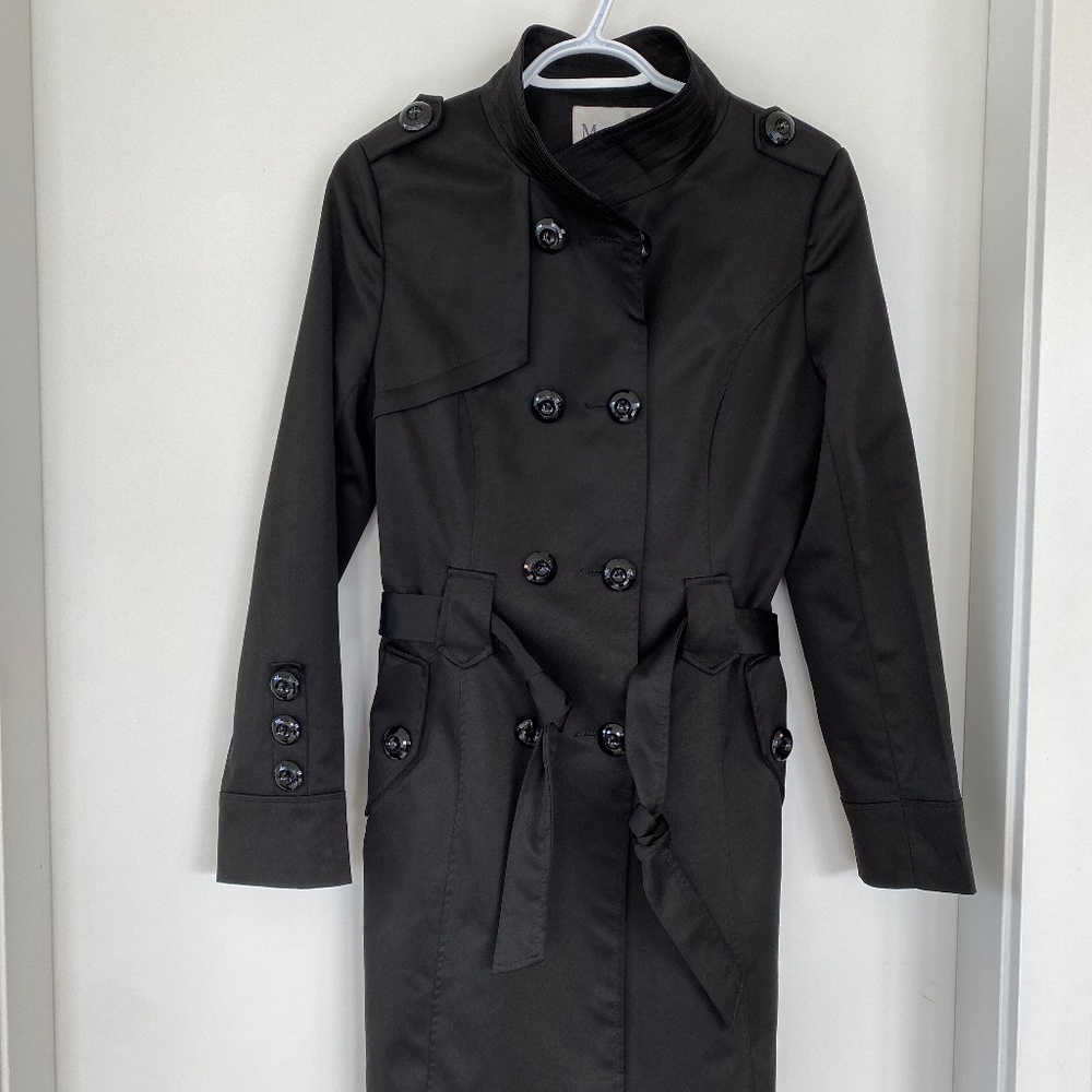 Max Mara Black Raincoat